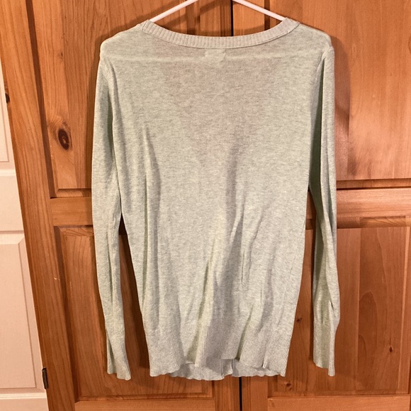 Mint Green Button Up Cardigan - Picture 2 of 4